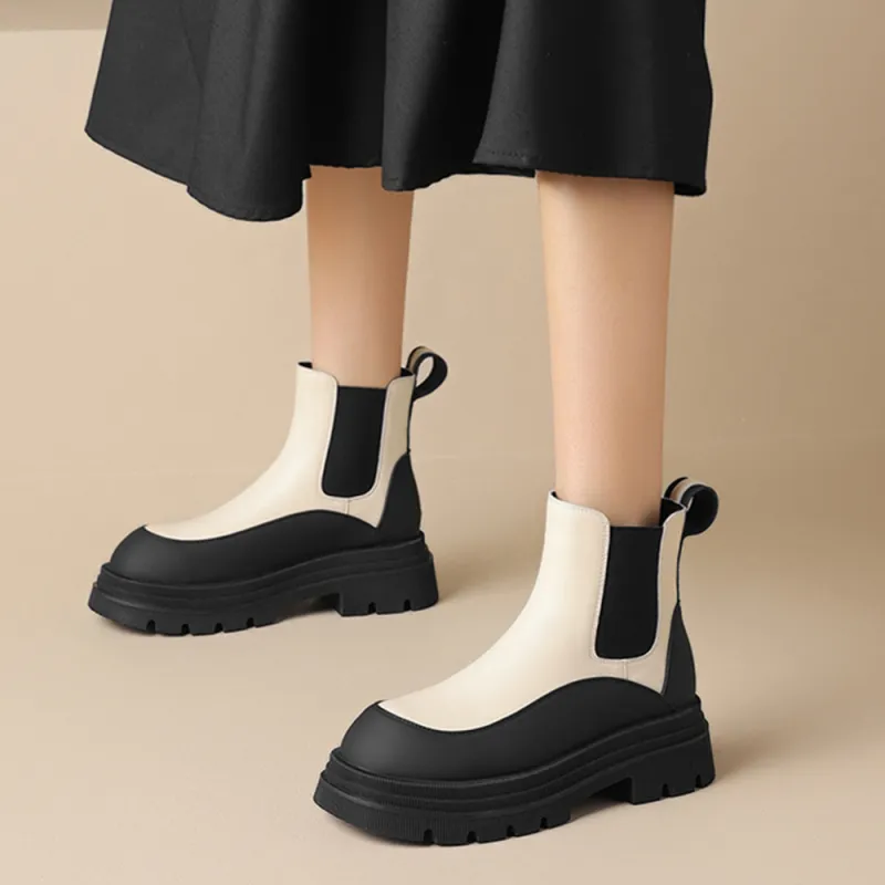 DAPHNE Short Chelsea Boots 5cm Women's-5