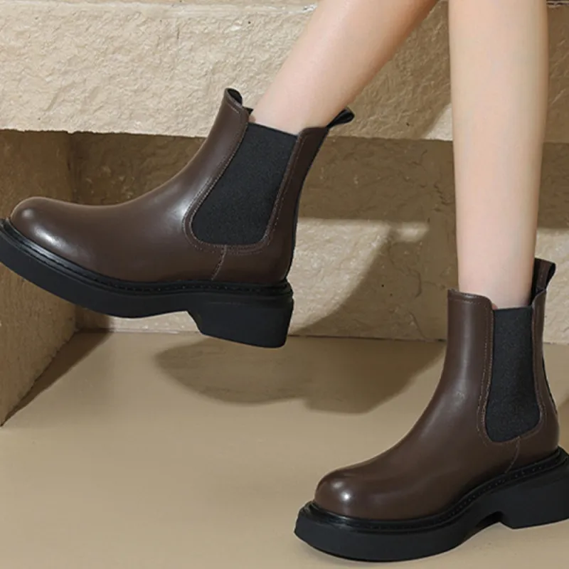 DAPHNE Short Chelsea Boots 5cm Women's-12