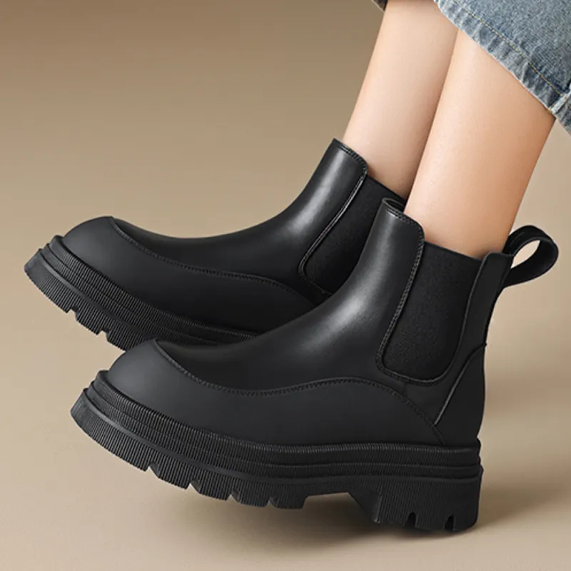 DAPHNE Short Chelsea Boots 5cm Women's-10