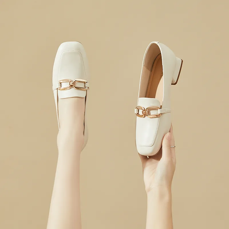 DAPHNE Loafers Women's Black/Apricot/Ecru-17