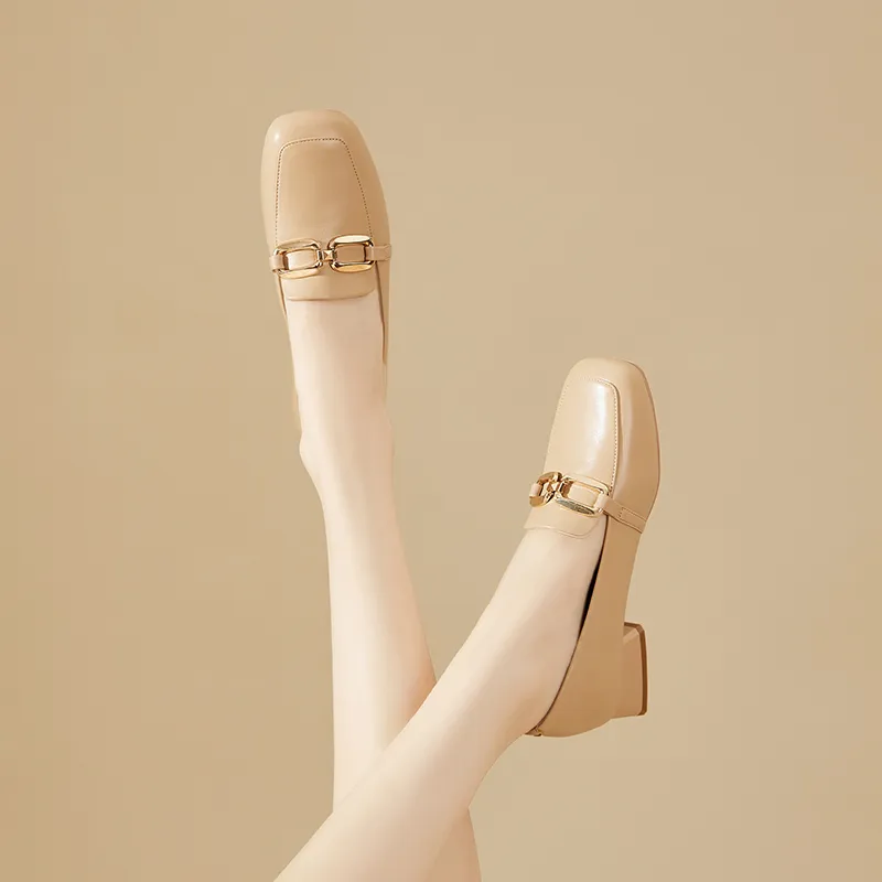 DAPHNE Loafers Women's Black/Apricot/Ecru-12