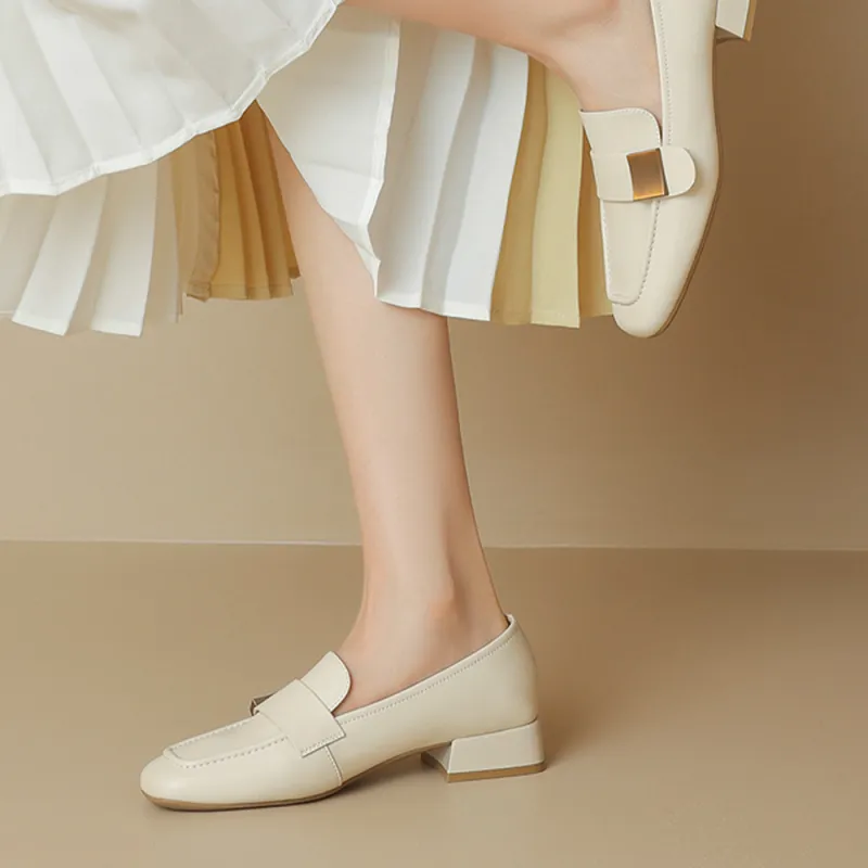 DAPHNE Loafers Women's Beige/Black-5