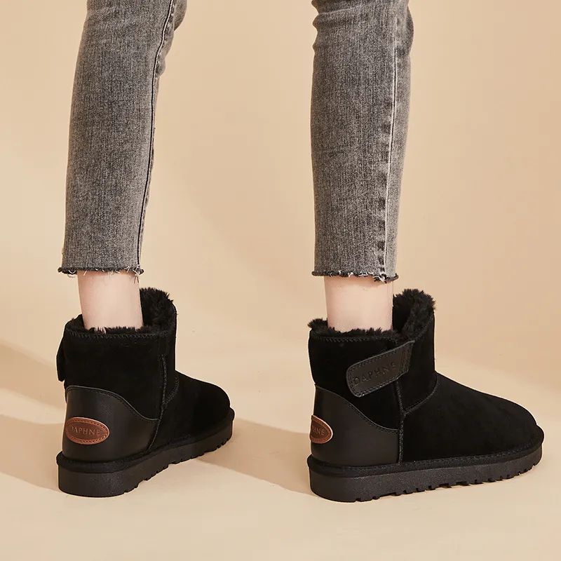 DAPHNE Thermal Short Snow Boots 2cm Women's-5