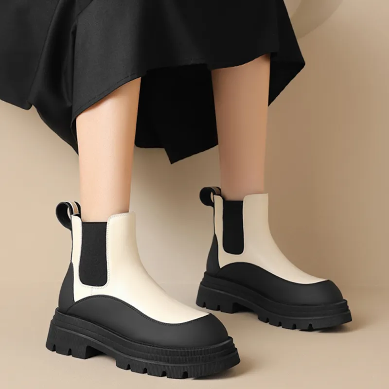 DAPHNE Short Chelsea Boots 5cm Women's-4