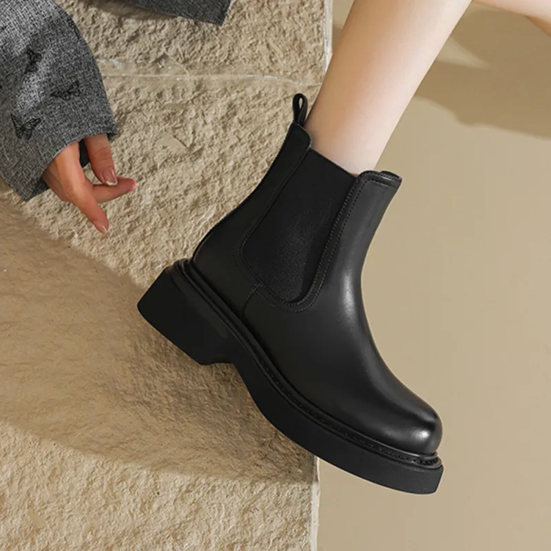 DAPHNE Short Chelsea Boots 5cm Women's-6