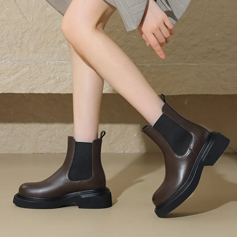 DAPHNE Short Chelsea Boots 5cm Women's-11