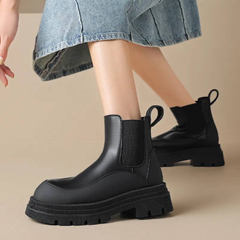 DAPHNE Short Chelsea Boots 5cm Women's-11