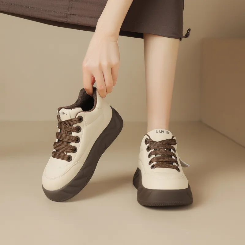 DAPHNE Abrasion-Resistant Low-Top Chunky Sneakers Women's-13