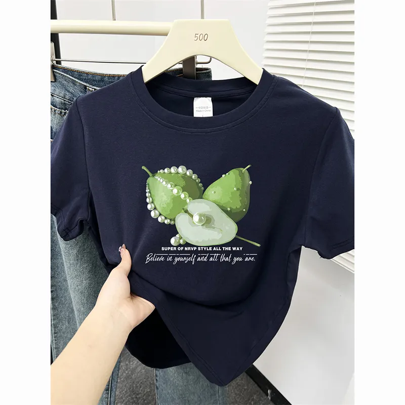 ZUOLANGGENU Spring And Summer Regular T Shirt Women's Slim Fit With Proper Shoulder Fit-2