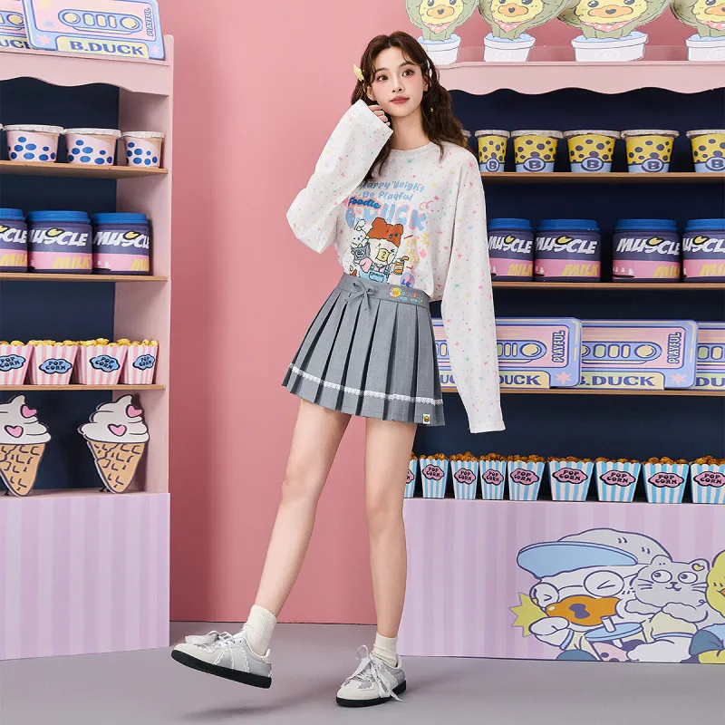 B.Duck Casual Short Skirts Women's-3