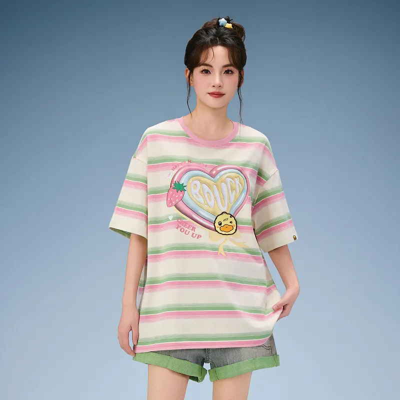 B.Duck Regular T Shirt Women's Rainbow-2