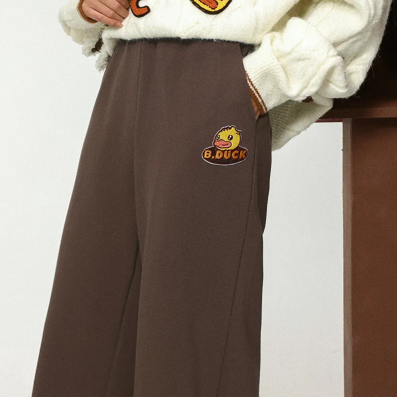 B.Duck Casual Pants Women's Brown-3