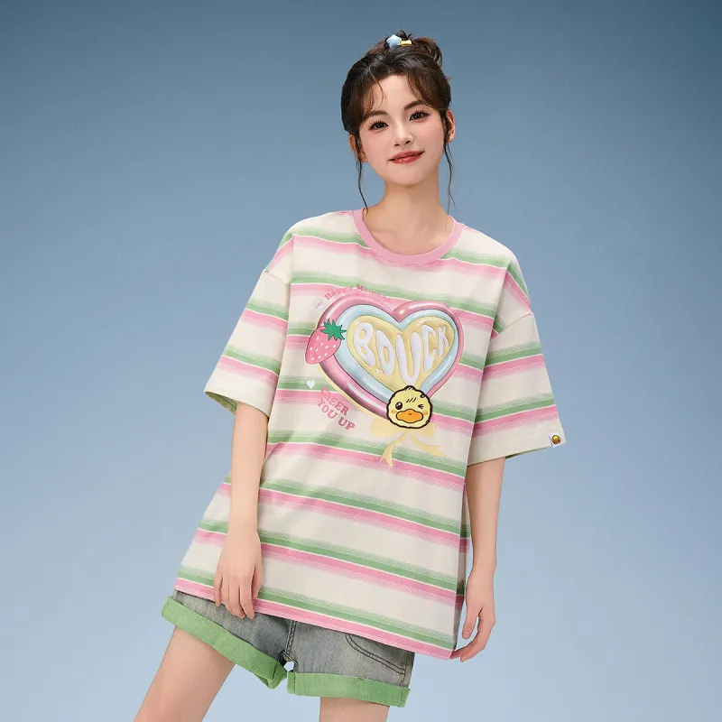 B.Duck Regular T Shirt Women's Rainbow-3