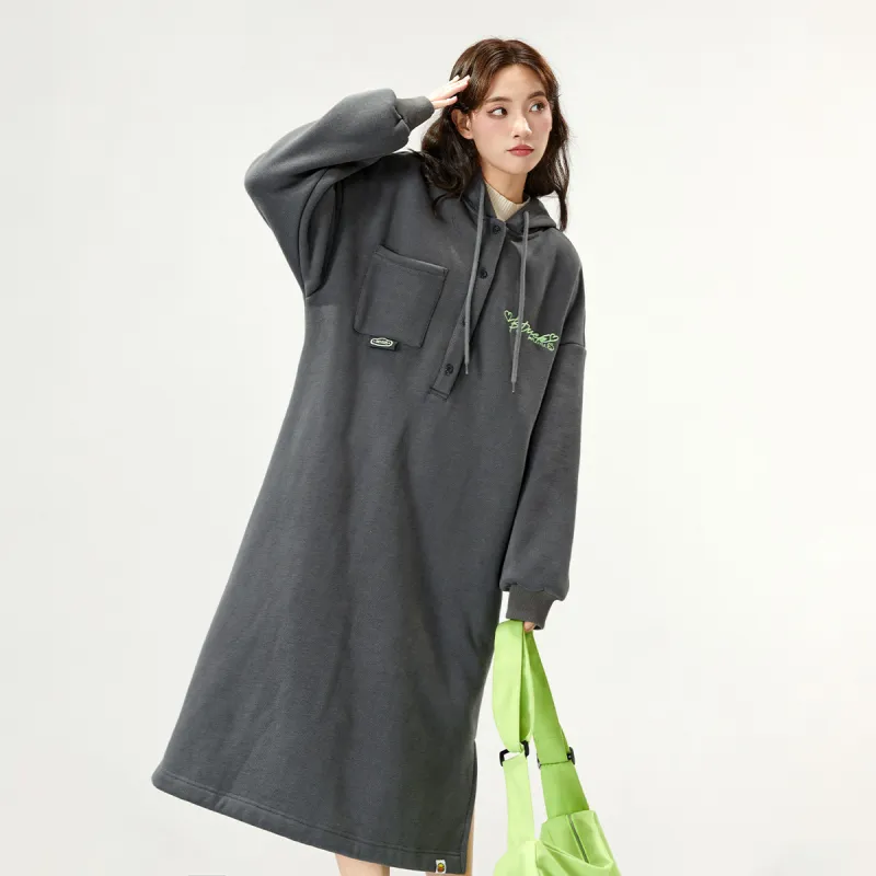 B.Duck Long Sleeved Dresses Women's Gray-2