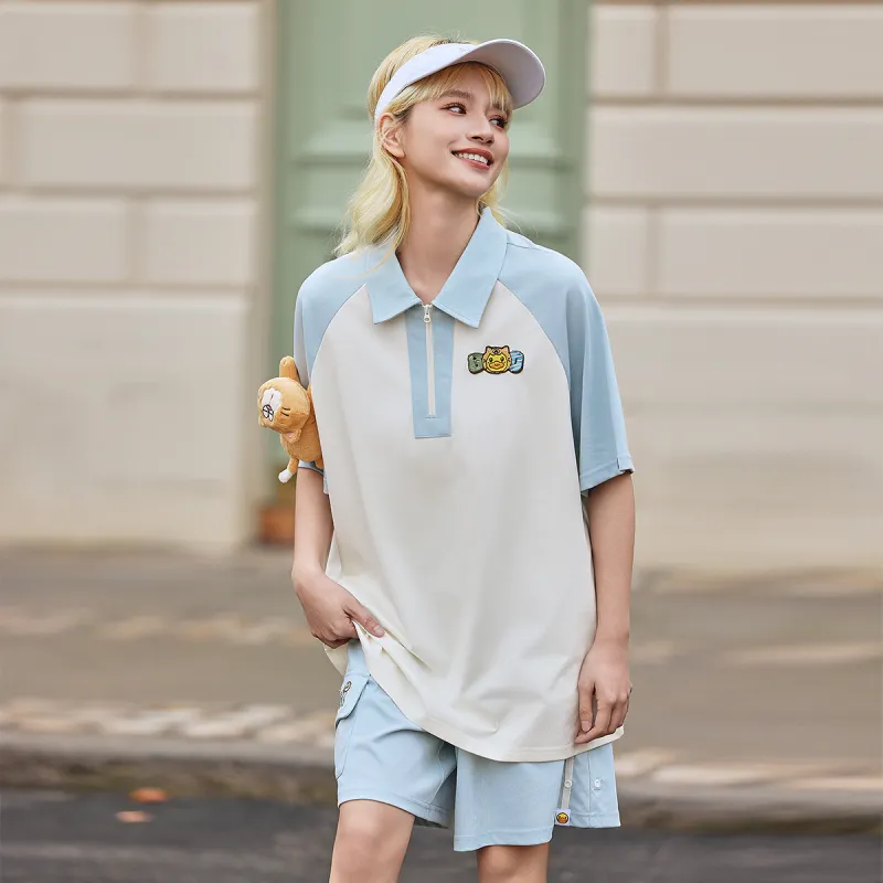 B.Duck Polo Shirt Women's Creamy Apricot-2