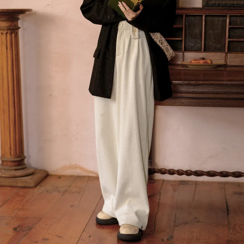 B.Duck Casual Pants Women's Beige Apricot-2