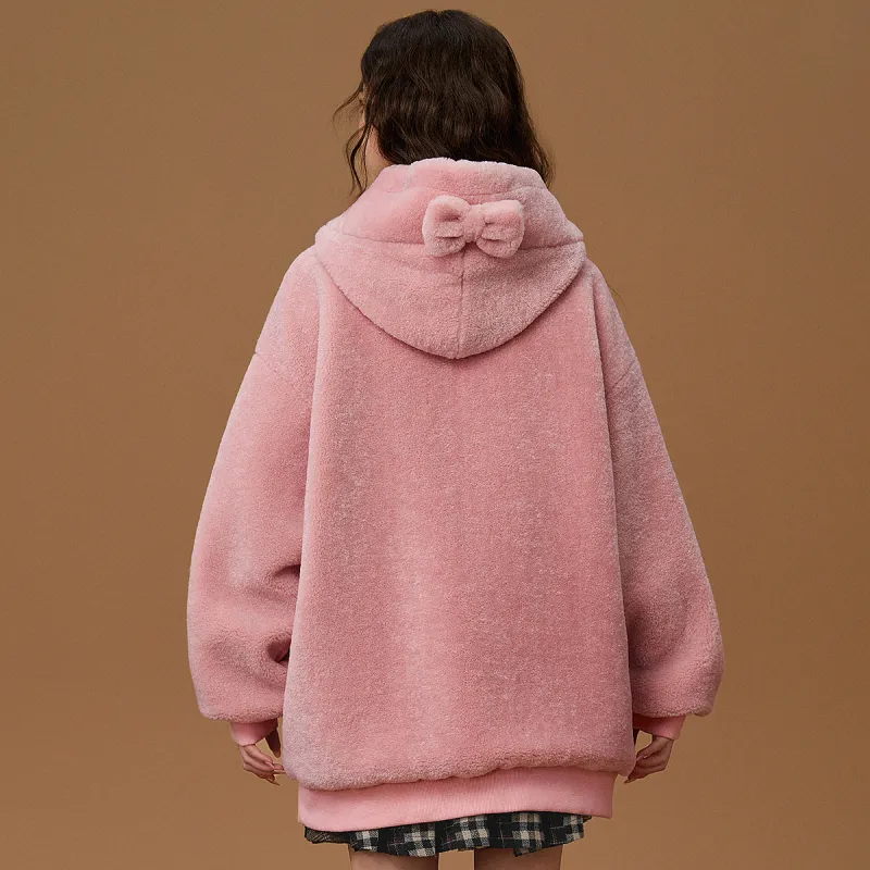 B.Duck Sweatshirts Women's Pink-2