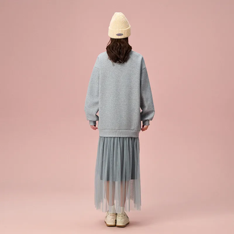 B.Duck Long Sleeved Dresses Women's Heather Gray-5