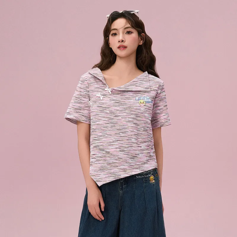 B.Duck T Shirts Women's Pink-3