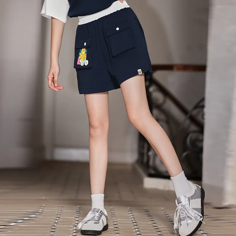 B.Duck Casual Shorts Women's Navy Blue-4