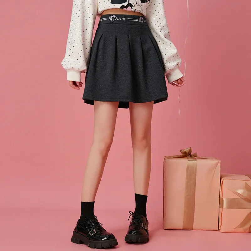 B.Duck Casual Short Skirts Women's Dark Heather Gray-4