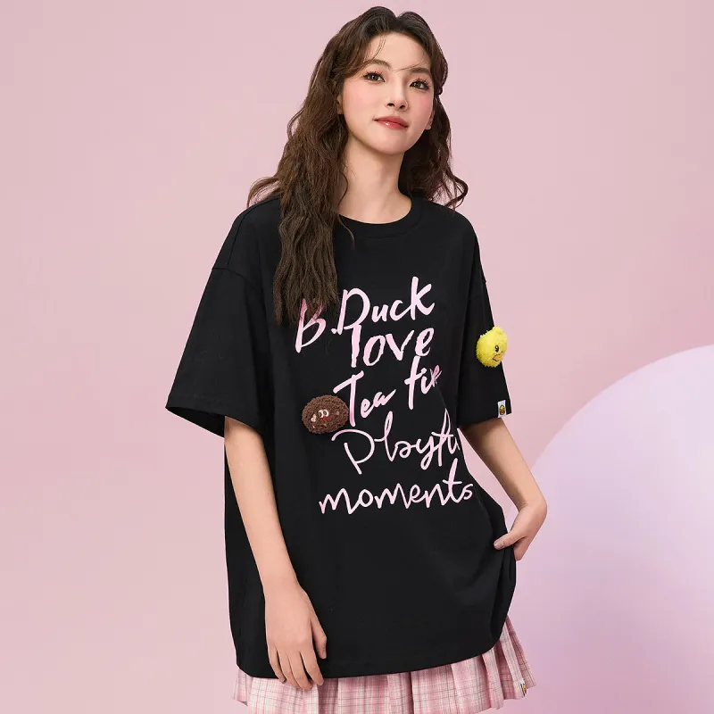 B.Duck T Shirts Women's Black-3