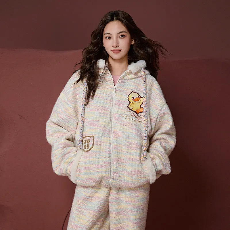 B.Duck Sweaters Women's Pink-3