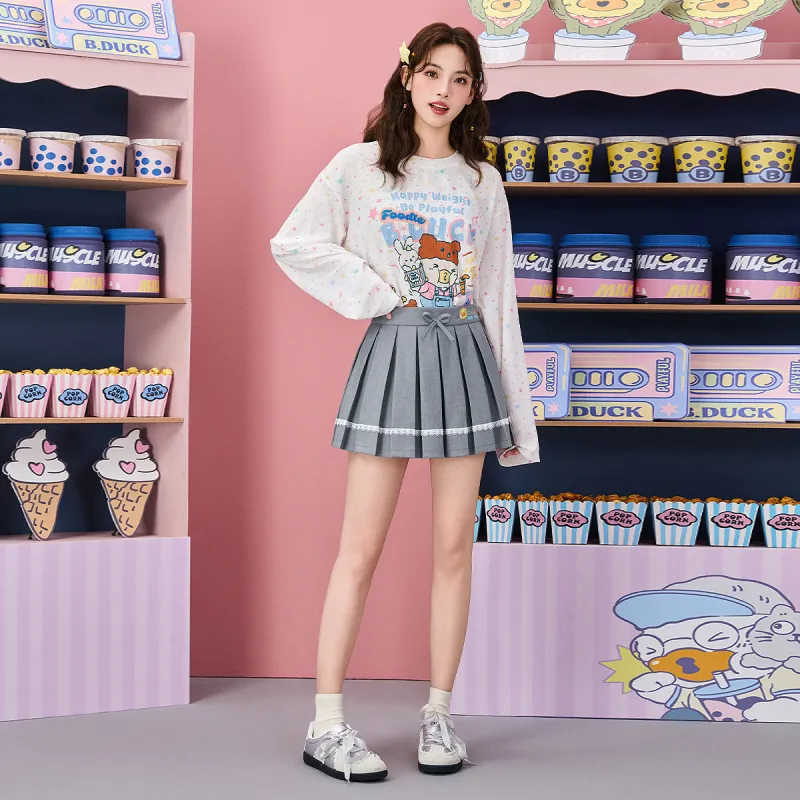 B.Duck Casual Short Skirts Women's-5