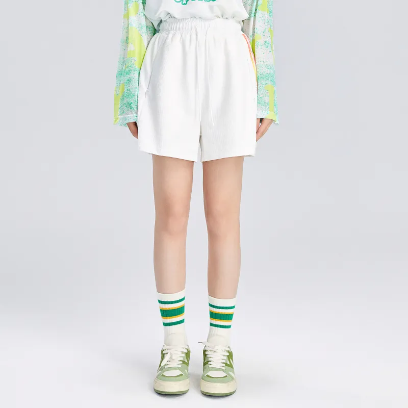 B.Duck Casual Shorts Women's White-1