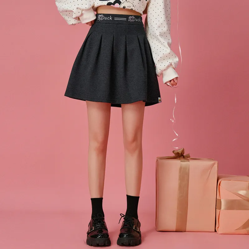B.Duck Casual Short Skirts Women's Dark Heather Gray-2