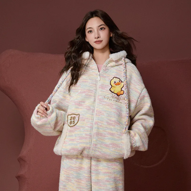 B.Duck Sweaters Women's Pink-2
