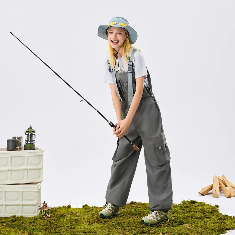 B.Duck Overalls Women's Gray-3