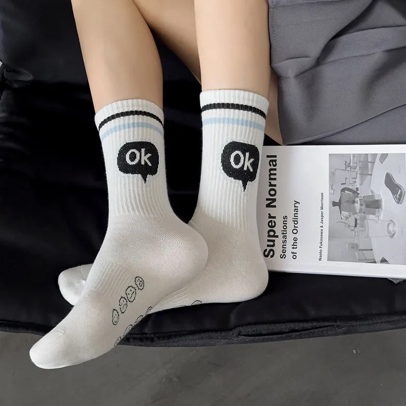 Caramella Mid Calf Socks Women's 5 Pack Mixed Color-3