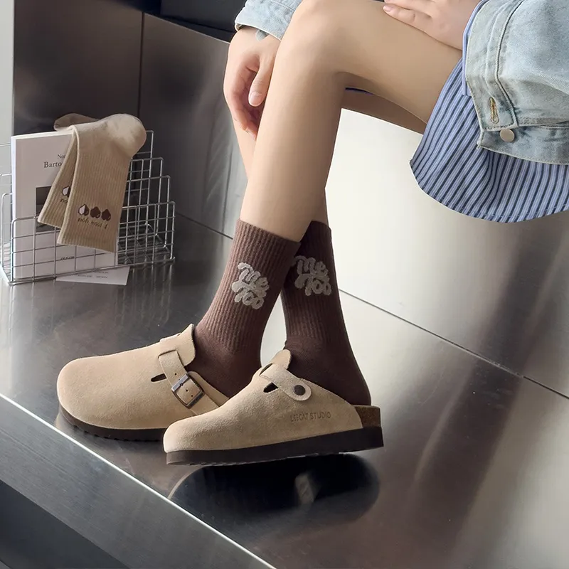 Caramella Mid Calf Socks Women's 5 Pack Mixed Color-5