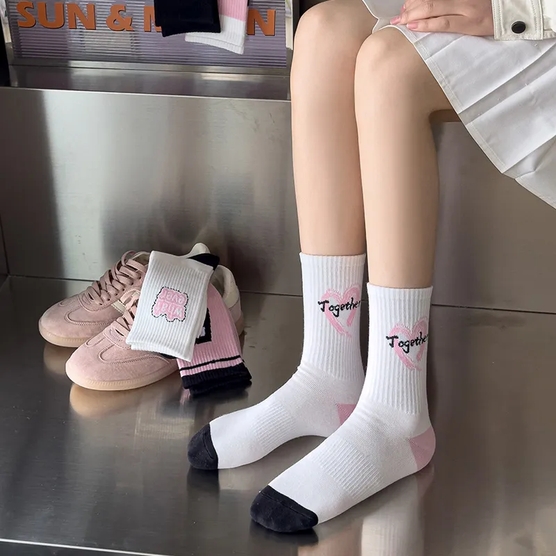 Caramella Mid Calf Socks Women's 5 Pack Mixed Color-4