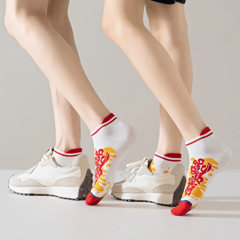 Caramella Ankle Socks Unisex 4 Pack Mixed Color-3
