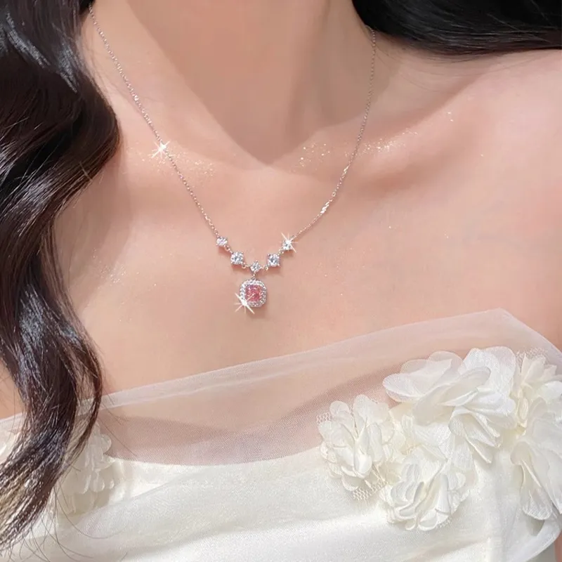 Lang Wind S925 Silver Necklaces Women's-2