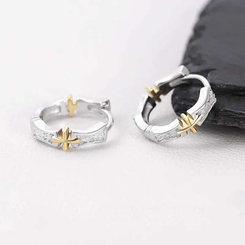 Lang Wind S925 Silver Ear Cuff Men's-8