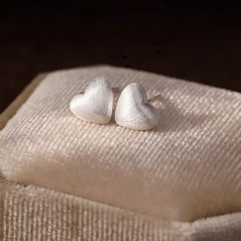 Lang Wind S925 Silver Stud Earrings Women's-5
