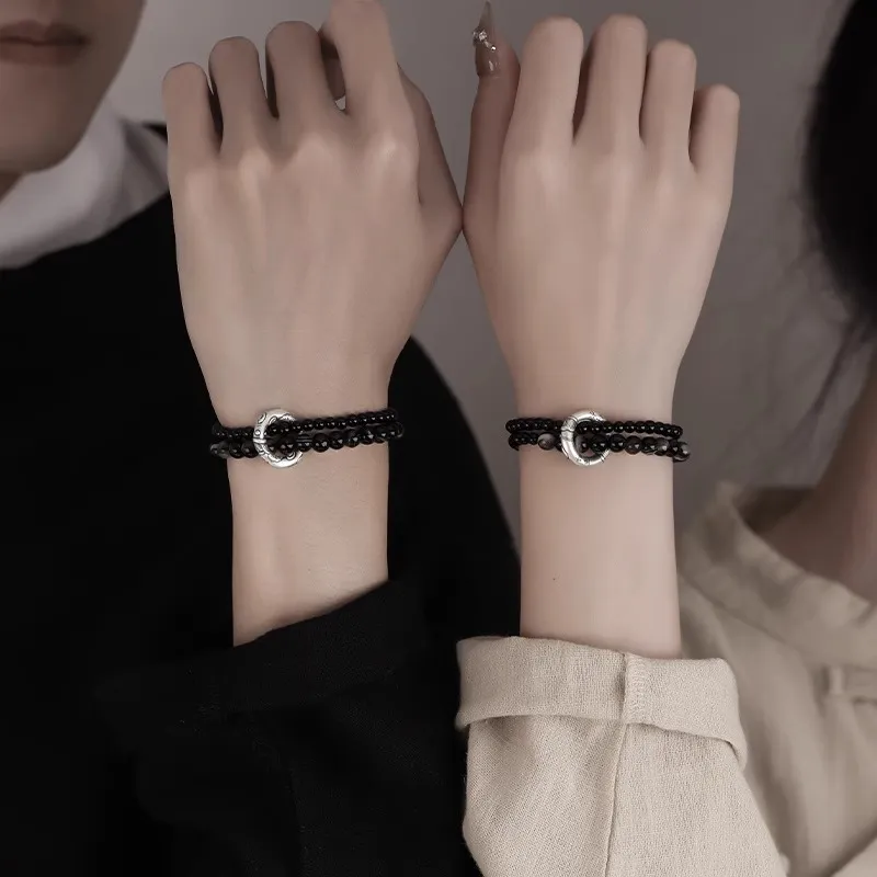 Lang Wind Obsidian Bracelets Unisex-3