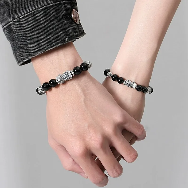Lang Wind Obsidian Bracelets Unisex-11