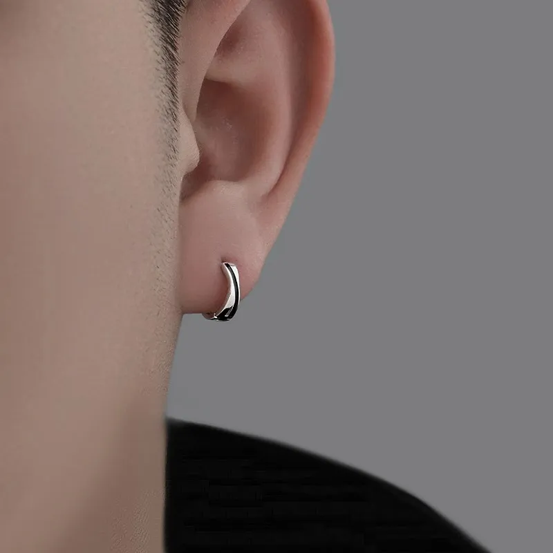 Lang Wind S925 Silver Earrings Unisex-1