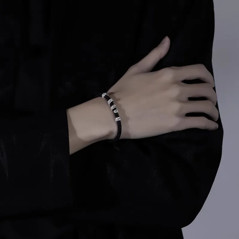 Lang Wind S925 Silver Bracelets Unisex-1