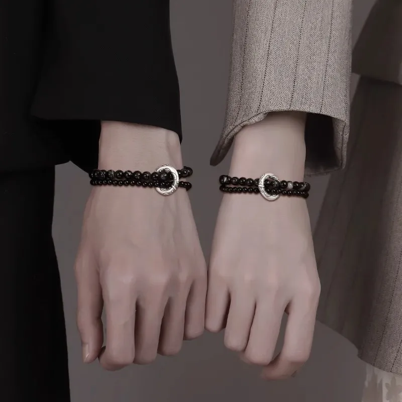Lang Wind Obsidian Bracelets Unisex-4