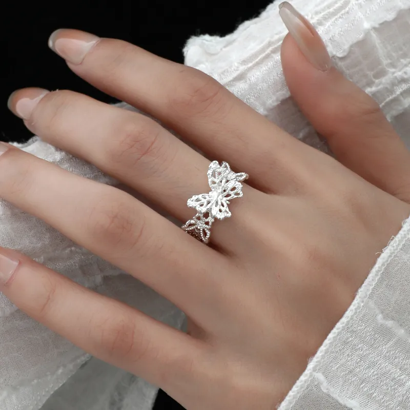 Lang Wind S925 Silver Rings Women's-2