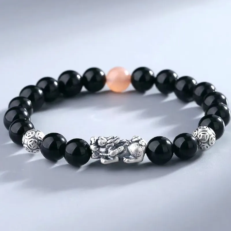 Lang Wind Obsidian Bracelets Unisex-5