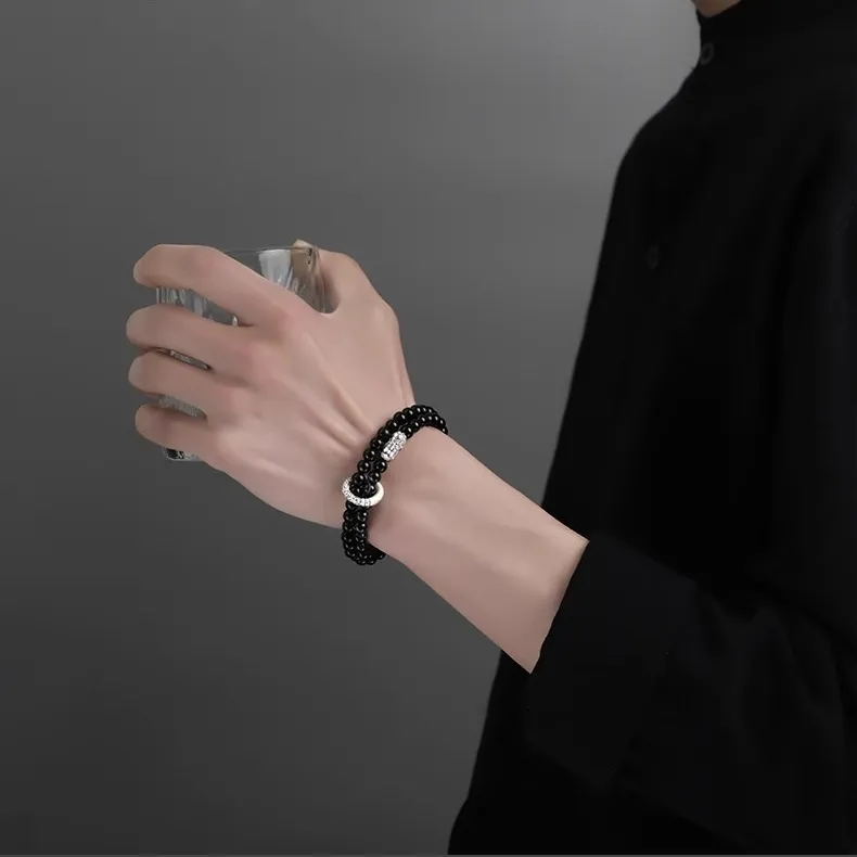 Lang Wind Obsidian Bracelets Unisex-4