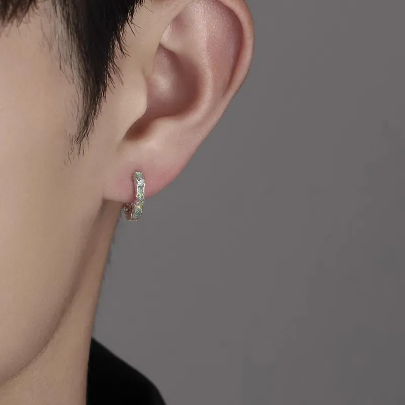 Lang Wind S925 Silver Earrings Unisex-12