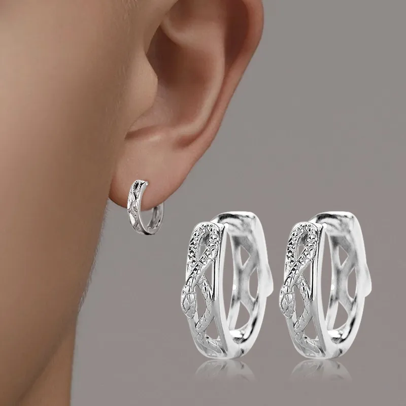 Lang Wind S925 Silver Earrings Unisex-7