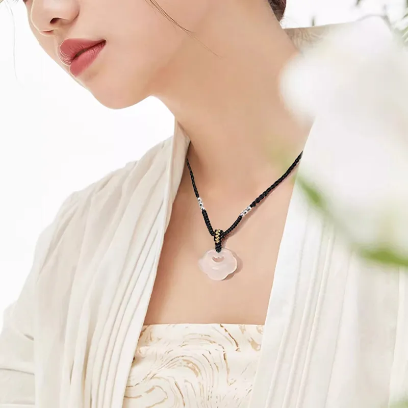 Lang Wind Chalcedony Necklaces Women's-3